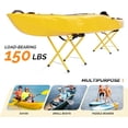 thumbnail image 4 of Portable Kayak Storage Rack, Foldable Kayak Stand, Aluminum Freestanding Storage Rack Accessories for Kayaks, Canoes & SUP Paddle Boards, 150 lbs Capacity, No Assembly, 4 of 8