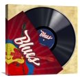 thumbnail image 1 of Global Gallery Steven Hill,'Vinyl Club, Blues' Stretched Canvas Artwork, 1 of 3