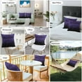 thumbnail image 6 of Outdoor Waterproof Pillow Covers Happy Halloween Black Bats Decorative Throw Pillow Protectors,Scary Purple Pillowcase Cushion Cases for Patio Sofa Garden Couch,24x24in,Pack of 2, 6 of 9