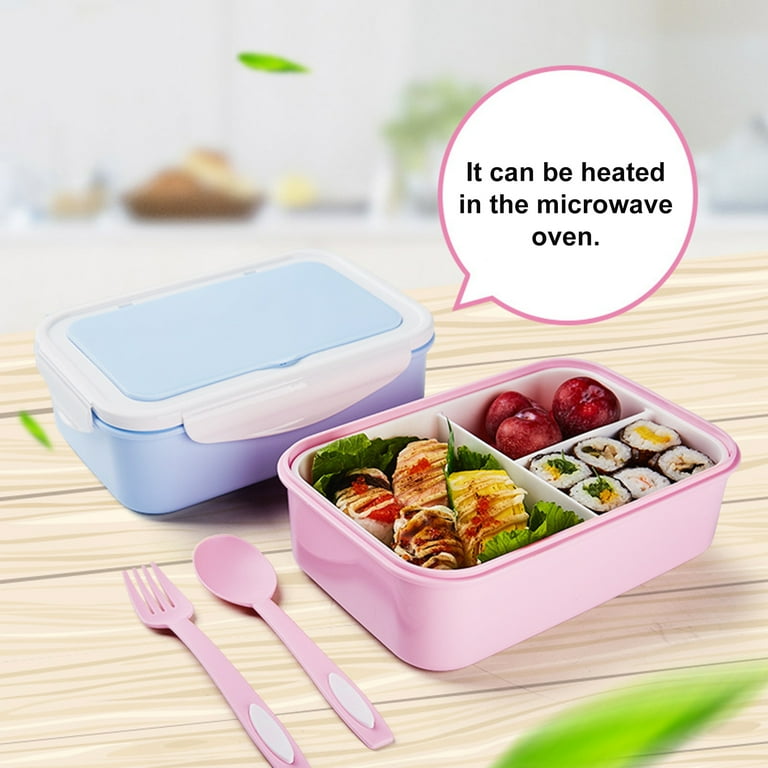 Portable Bento Box Microwave Safe Plastic BPA Free Lunch Box With