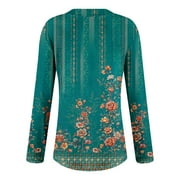 Fall Shirts for Women 2025 Long Sleeve Tops Dressy Casual V Neck Tshirts Basics Tee 2025 Fall Trendy Clothes