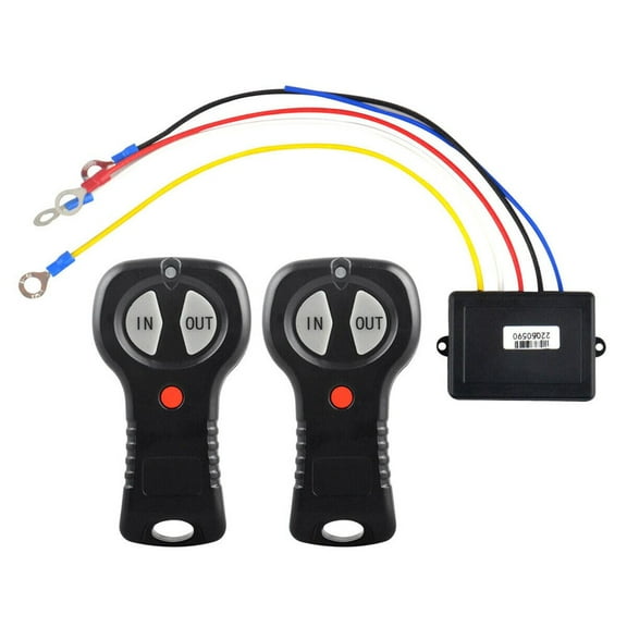 Fule 1SETS 12V Wireless Electric Digital Winch Remote Control Switch Kit for ATV SUV