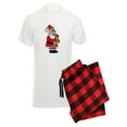 thumbnail image 1 of CafePress - Santa Claus Playing Saxophone Pajamas - Men's Light Pajamas, 1 of 1