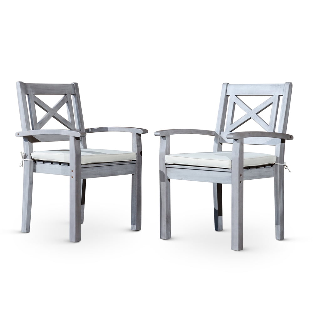Cfowner Modern Wood Dining Chairs Set of 2 - Walmart.com