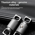 thumbnail image 4 of Titanium Alloy Knurling Keychain 360 Degree Rotation Quick Dismantling Portable Outdoor EDC Accessory,1 * Key Chain, 4 of 8
