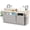 Light Gray, variant on Bedside Caddy, Bedside Storage Organizer for Bunk Bed Accessories, Dorm Storage for Bedside Shelf and Bunk Bed Shelf, Bed Caddy for Home, Dorm, Bunk (Dark Gray, 1 Pack)