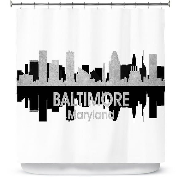 Shower Curtains 70" x 93" from DiaNoche Designs by Angelina Vick - City IV Baltimore Maryland