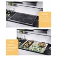 thumbnail image 2 of Large Induction Cooktop Protector Mat St Patrick's Day Stove Top Covers for Electric Stove, Spring Leaves Green Flowers Plants Beige Decorative Stove Burner Cover Mats, Glass Top Stove Cover, 2 of 7