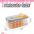 thumbnail image 4 of Mini bandeja de hielo para frigorífico, con cubitera, molde de silicona para hielo de 3 piezas, con recipiente de almacenamiento y pala para hielo., 4 of 6