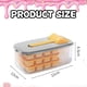 thumbnail image 4 of Mini bandeja de hielo para refrigerador, con cubo de hielo, molde de hielo de silicona de 3 piezas, con contenedor de almacenamiento y cuchara de hielo., 4 of 6