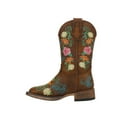 thumbnail image 3 of Roper Girls Bailey Floral Square Toe Cowboy   Mid Calf Boots, 3 of 5