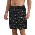 thumbnail image 2 of Adobk Cute Skull Print Men's Swim Trunks Hawaiian Bathing Suit Swimsuits Beach Shorts with Pockets-X-Large, 2 of 6