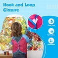 thumbnail image 4 of 2 Pack Kids Art Painting Apron for Children Artist Smock with Long Sleeve and Pockets for Age 3-6 Years - mix color5, 4 of 6