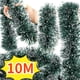 thumbnail image 2 of Guirnalda de cinta navideña de 2/10 m, guirnalda de cinta de caña verde, colgante para árbol de Navidad, suministros de decoración para bodas, fiestas y el hogar, 2 of 5