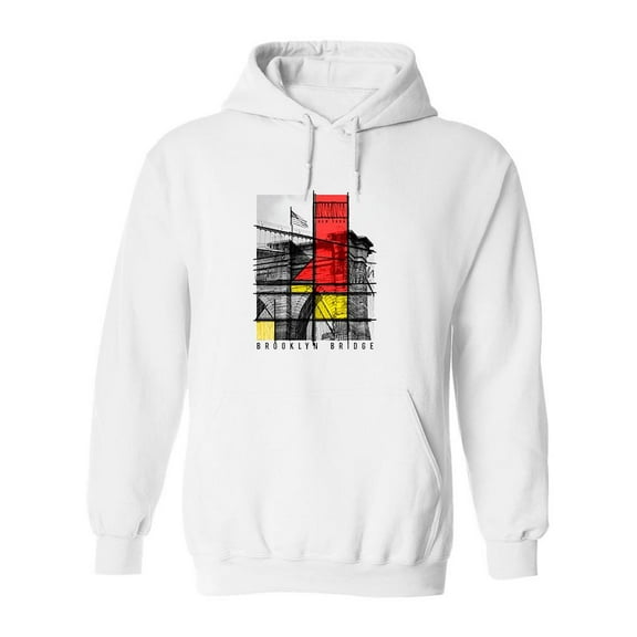 Design Brooklyn Bridge Hoodie Men -Image by Shutterstock, Male x-Large