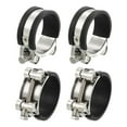 thumbnail image 1 of Unique Bargains T-Bolt Hose Clamp 4Pack 48-51mm Rubber Cushion Metal Intake Intercooler Clamps, 1 of 4