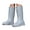 Blue, variant on Women's Tall Rain Boots Waterproof Rubber Wide Calf Non Slip Knee High Garden Shoes(Black,6)