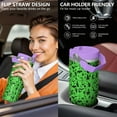 thumbnail image 5 of 30oz Handheld Travel Tumbler with Handle – Double Wall Stainless Steel Insulated Cup, Flip Straw Lid, Leak-Proof & BPA-Free for Hot and Cold Drinks – Durable Coffee & Juice Mug Pink, 5 of 7