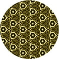 thumbnail image 1 of Ahgly Company Tapis Rond Lavable en Machine Intérieur Transitionnel Gris Minuit, 4 Pieds Rond, 1 of 7