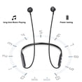 thumbnail image 2 of Auricular inalámbrico de alta definición para colgar en el cuello, compatible con ISSC V4.1 + EDR Bluetooth, 2 of 8