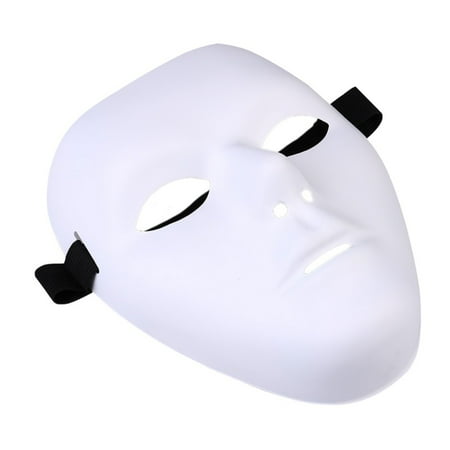 - Thick Blank Male The Phantom Mask Costume White Face Mask Paintable