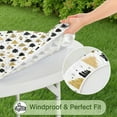 thumbnail image 5 of Gold Christmas Tree Pattern Round Fitted Tablecloth with Elastic Edge,Dining Table Cover Waterproof,Outdoor Round Tablecloth for Camping,Dining,Indoor and Outdoor, 5 of 7