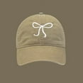 thumbnail image 2 of Mikilon Baseball Caps for Women Fashion Casual Bow Print Versatile Hats Soft-brimmed Adjustable Classic Sun Hats, 2 of 3