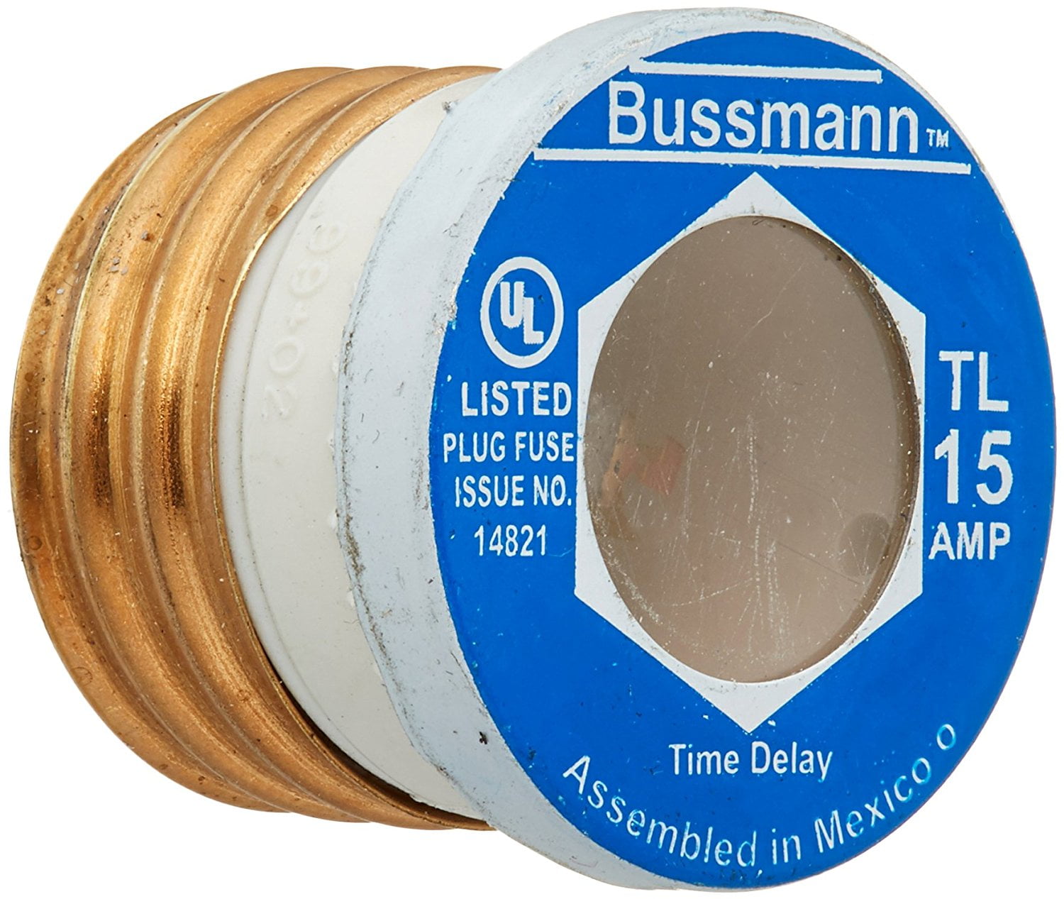 Bussmann BP//T-20 20 Amp Type T Time-Delay Dual-Element Edison Base Plug Fuse 2-Pack 125V Ul Listed Carded