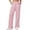 Pink, variant on BRGZLK Womens Wide Casual Pants Front Button Elastic Waist without Drawstring Soft Comfy Pajama Pants with Pockets