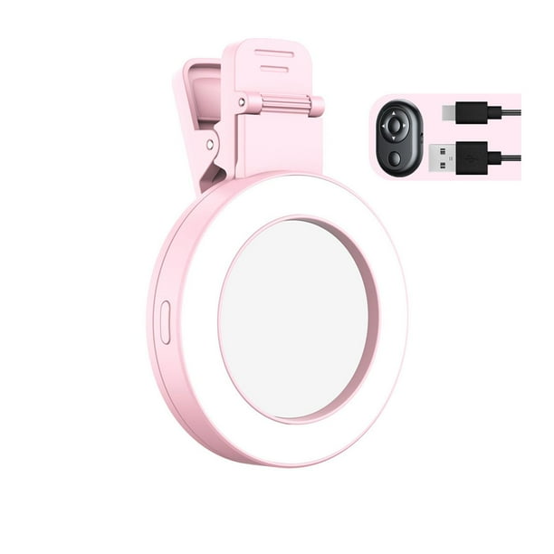 Luz de relleno para teléfono CUTICAT lámpara LED portátil recargable rosa