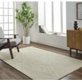 thumbnail image 7 of Hauteloom Alick Boho Diamond Hand Tufted Wool Natural Fiber Soft Area Rug - Traditional Trellis Carpet for Living Room, Bedroom, Dining Room - Cream, Sage - 5' x 7'6" (5x7 Area Rug), 7 of 7