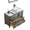 thumbnail image 4 of Vanity Art 42" Single Sink Freestanding Bathroom Vanity Set with Engineered Marble Top and Mirror, 4 of 10