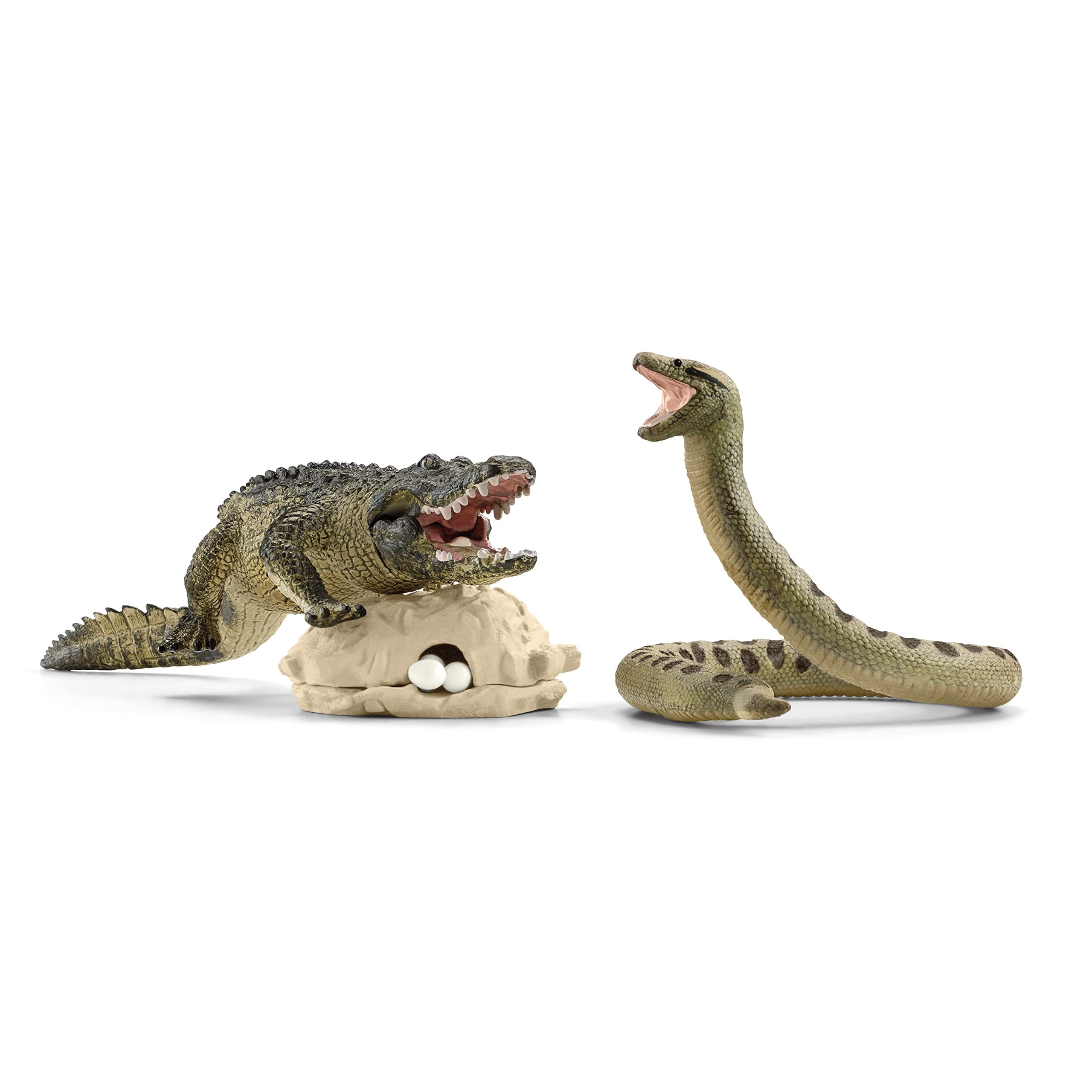 Schleich Wild Life, Animal Toys for Kids Ages 3+, 7-Piece Asian Animal  Figurine Set