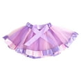 thumbnail image 4 of Godom Girls Rainbow Ballet Tutu 1T-9T Layered Ruffle Tiered Tulle Dance Dress Princess Party Skirt,Purple, 4 of 5