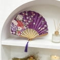 thumbnail image 5 of Wzzjkit Folding Hand Fan With Colorful Classical Style Folding Fan for Party Dancing Wedding and Home Decoration, 5 of 6