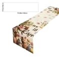 thumbnail image 3 of Uuiauoio Happy Easter Table Runner Bunny Rabbit Easter Eggs Flower Tablecloth Easter Spring Summer Party Decorations and Supplies for Home Kitchen Table, 3 of 7