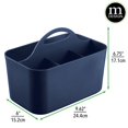thumbnail image 5 of mDesign Plastic Sewing & Craft Storage Organizer Caddy Tote Bin - Navy Blue, 5 of 6
