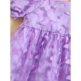 thumbnail image 5 of Bagilaanoe Toddler Baby Girl Summer Dress 3D Butterfly Puff Short Sleeve A-line Princess Dresses 6M 12M 18M 24M 3T 4T Kid Tulle Skirt, 5 of 9
