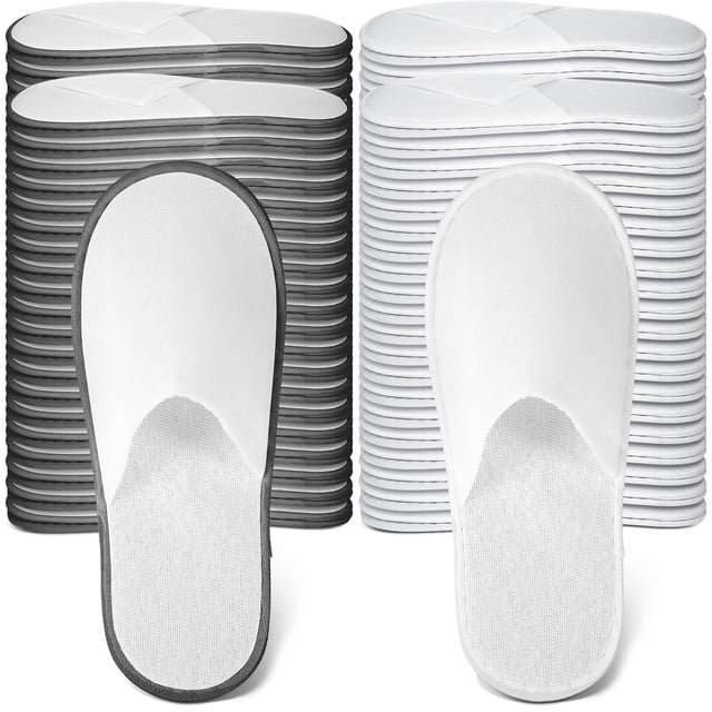 Pantuflas desechables Ramede, 80 pares, para hotel y spa, antideslizantes