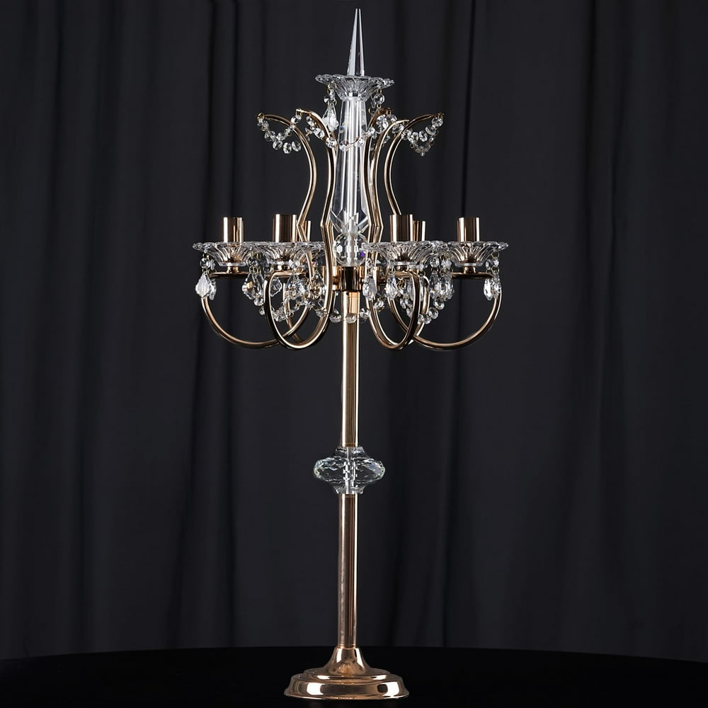 Efavormart 40" Tall 6 Arm Gold Metal Candelabra Baroque Taper Votive ...