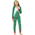 thumbnail image 3 of MyFav Matching Family Christmas Pajamas Set, Xmas Holiday PJs for Women/Men/Kids, Letter Printed Loungewear Sleepwear, 3 of 7