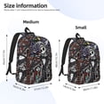 thumbnail image 2 of Goofa The Nightmare Before Christmas Pattern Durable Canvas Daypack - High-Quality Vintage Backpack, Compact & Versatile for Travel and Everyday Use-Medium, 2 of 5