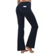 thumbnail image 1 of BUBBLELIME 29""/31""/33""/35"" 4 estilos Pantalones de yoga con corte de bota para mujer Control de barriga - Bolsillos traseros_Darknavy XL_33"" Entrepierna, 1 of 1