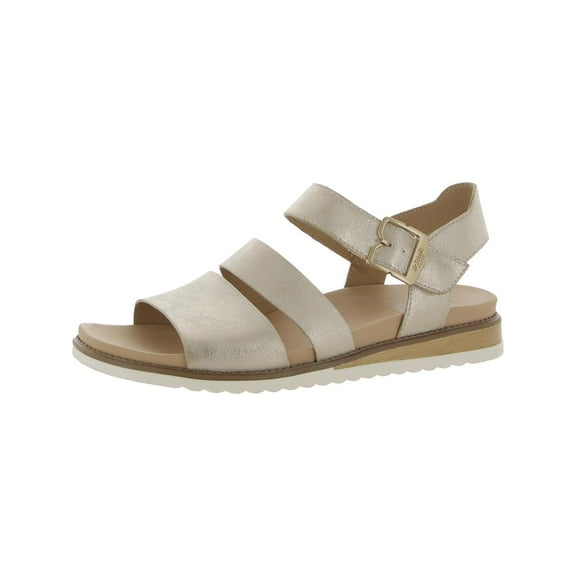 Dr. Scholl's Shoes Womens Island Glow Faux Leather Square Toe Ankle Strap