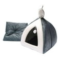 thumbnail image 2 of Gato cama casa autocalentamiento perrera manta nido suave antideslizante gatos cueva tienda XL48X48X50CM jinwen peluche perros cama gato, 2 of 7