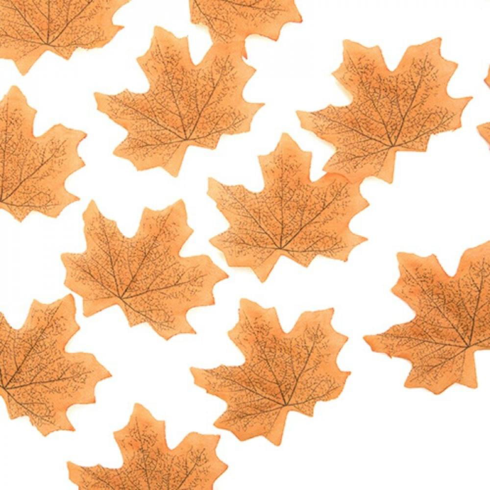 50pcs Fall Artificial Silk Leaves Wedding Autumn Maple Ivy Leaf Decorations 