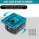 thumbnail image 5 of Soporte de Batería de 1/5 Uds para Makita 18V Soporte de Almacenamiento de Batería de Iones de Litio Soporte de Base de Pared para Makita BL1860 BL1850 BL1840 BL1830, 5 of 7
