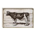 thumbnail image 1 of Vache de Ferme Vintage Bloc Signe Décoration Murale, 1 of 1