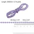 thumbnail image 2 of Unique Bargains Chaîne Perlée de 2,19 Verges pour Stores à Rouleau, Cordon pour Pièces de Réparation de Fenêtre, Violet, 2 of 5