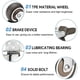 thumbnail image 4 of Ruedas giratorias para muebles y proyectos, ruedas de goma TPR de 50 mm que garantizan un deslizamiento suave, carcasa de metal que garantiza durabilidad, ideal para uso en interiores y exteriores, 4 of 5